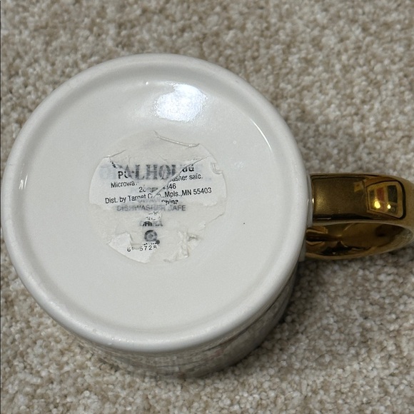 Letter “A” White Ceramic Floral Mug NWOT - Picture 5 of 7